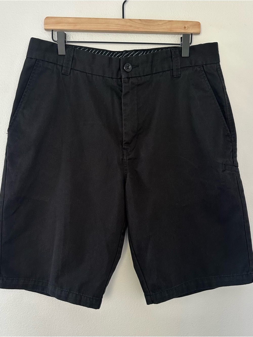 Vintage Y2K Fox Racing Men’s Shorts Size 34 Black Casual Moto Chino Skatewear